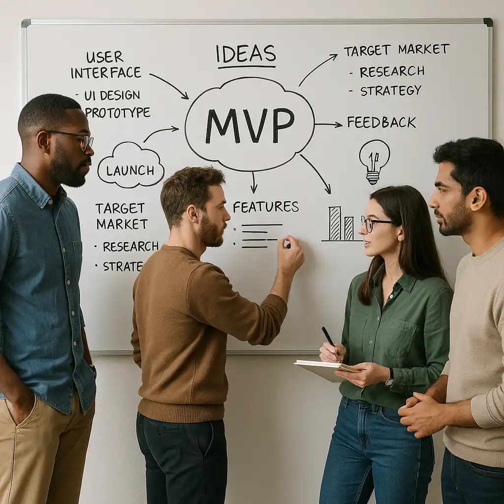 Developers discussing MVP mistakes and strategies