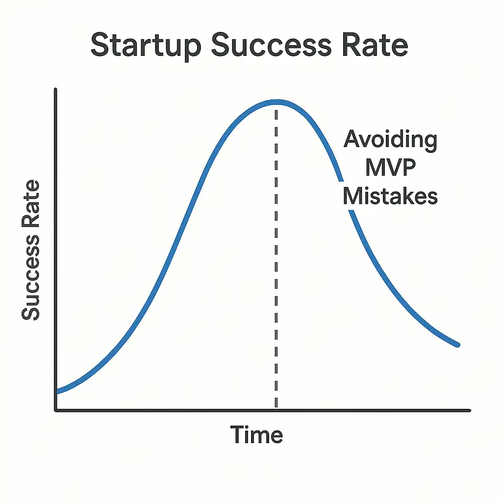 Graph depicting consequences of MVP mistakes