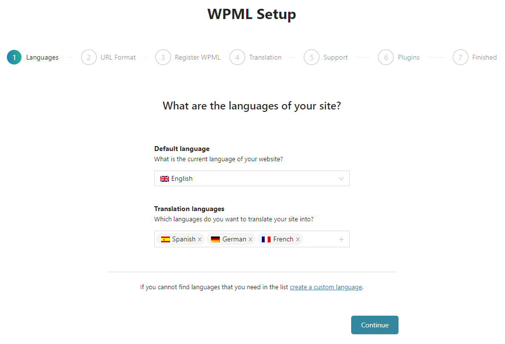 WPML Setup