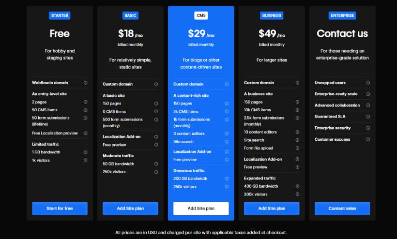 Webflow-general-pricing