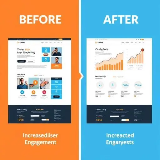 Website transformation showing the impact of ux overhaul in 30 days