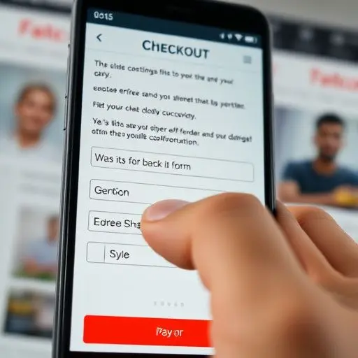 Mobile checkout illustrating how brand credibility through UX suffers from onboarding friction