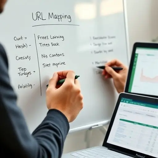 URL mapping and content audit to redesign website without losing organic traffic