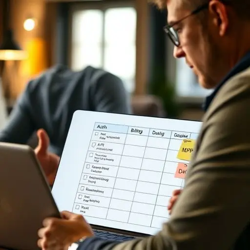 Developers reviewing SaaS feature list — cost to build a saas app