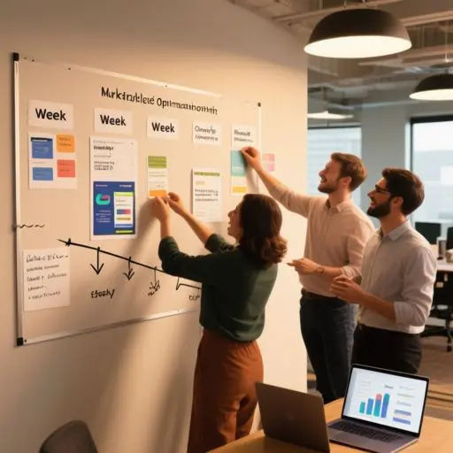 Four-week plan for increasing marketplace buyer signups