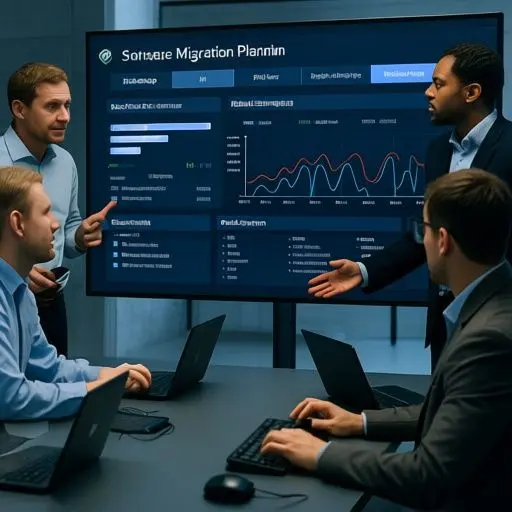 Safe data migration plan for outdated business software replacement