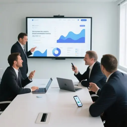 Agency leadership reviewing website speed and conversion performance