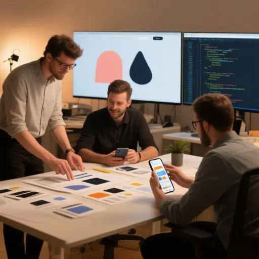 Team planning a speed-focused agency website rebuild